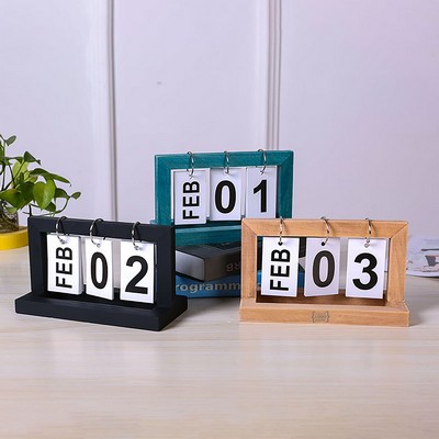 Wooden Desk Calendar