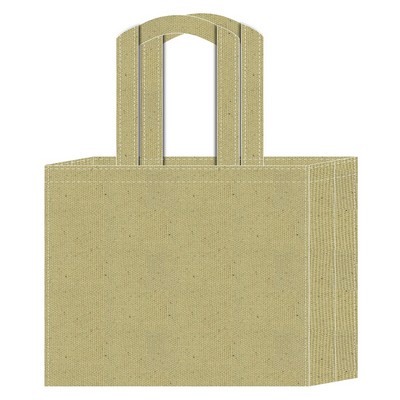 Full Gusset Tote bag 18"X15"X6" -100% Natural Cotton Canvas -Self fabric Handles