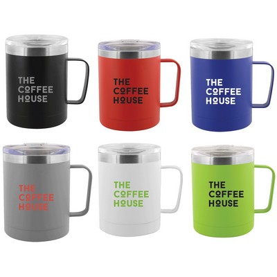 14 Oz. Stainless Steel Vacuum Seal Desk & Camp Mug